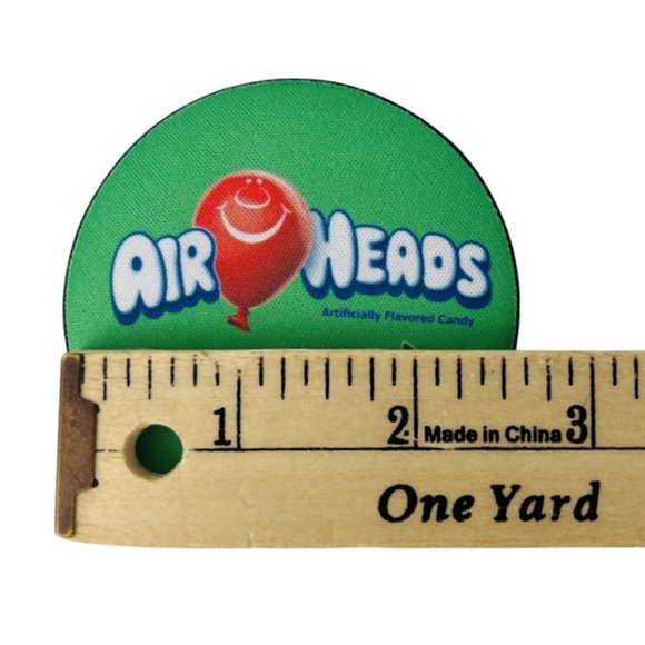 Car Coasters Air Heads Sour Apple Candy Snack Junk Food Set of 2 Neoprene Absorb - Picture 6 of 9